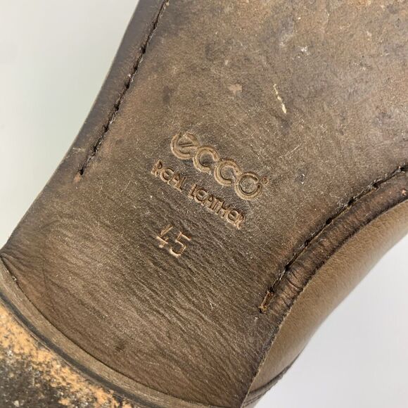 BOGO ECCO Calverton Chukka Boot Brown Soft Leather Ankle Lace Up Mens 45 11-11.5 main image 13